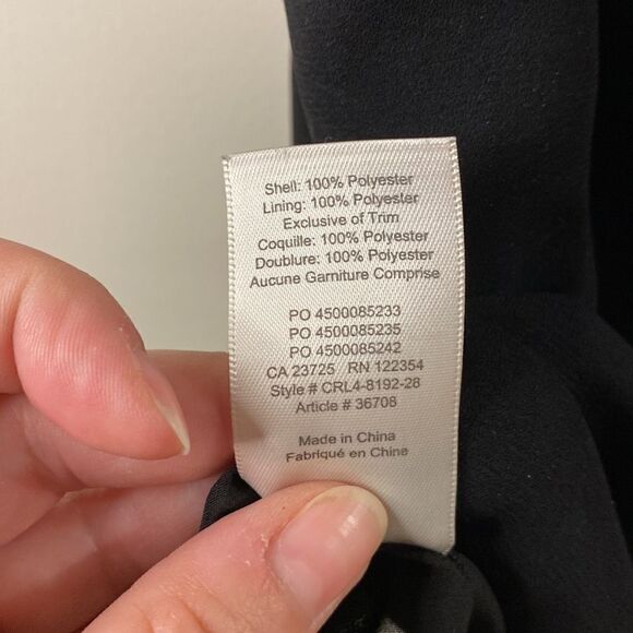 ARITZIA Wilfred Aritzia Sabine Black Midi Tie Front  Dress (Size XS) - Picture 11 of 11